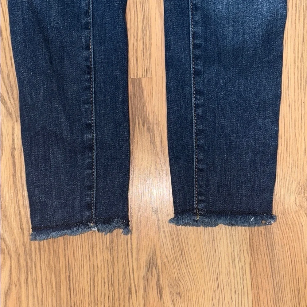 Old Navy Blue Skinny Jeans with Distressed Details